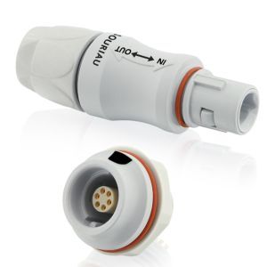 Slim plastic circular connectors